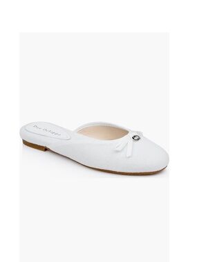 Dee Ocleppo Athens Terry Cloth Mule White Women’s Size 8